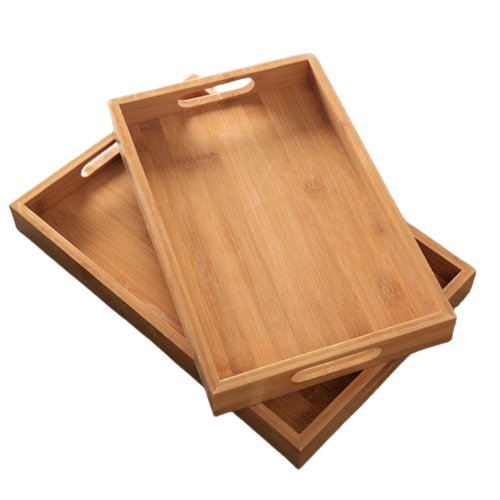 Bamboo Rectangular Tray - TheEcoKitchenPlus