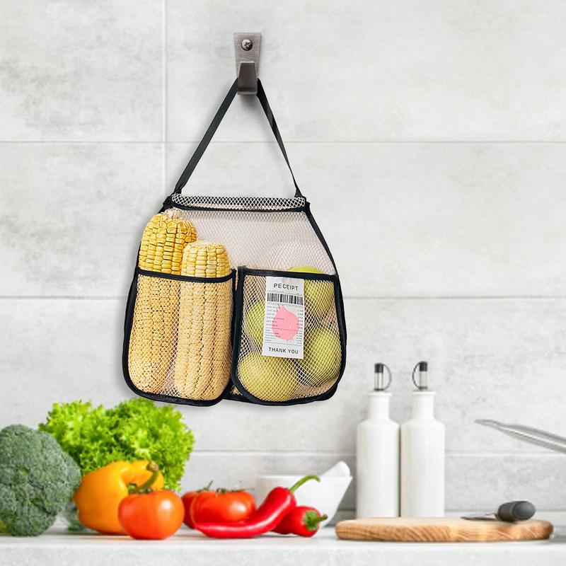 Hanging Garlic Net Bag - TheEcoKitchenPlus