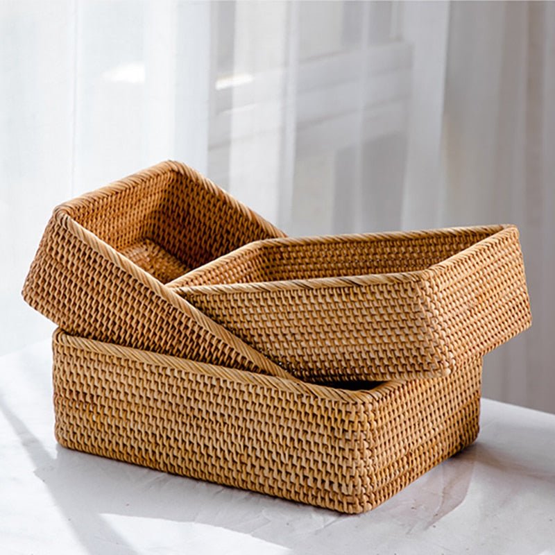 Rattan Wicker Basket - TheEcoKitchenPlus