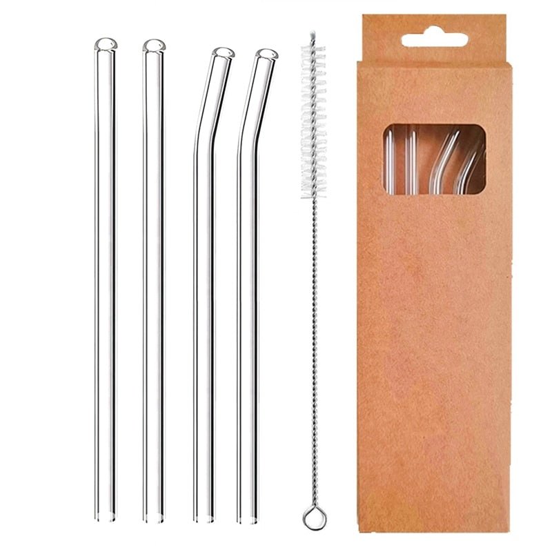 Reusable Glass Straws - TheEcoKitchenPlus