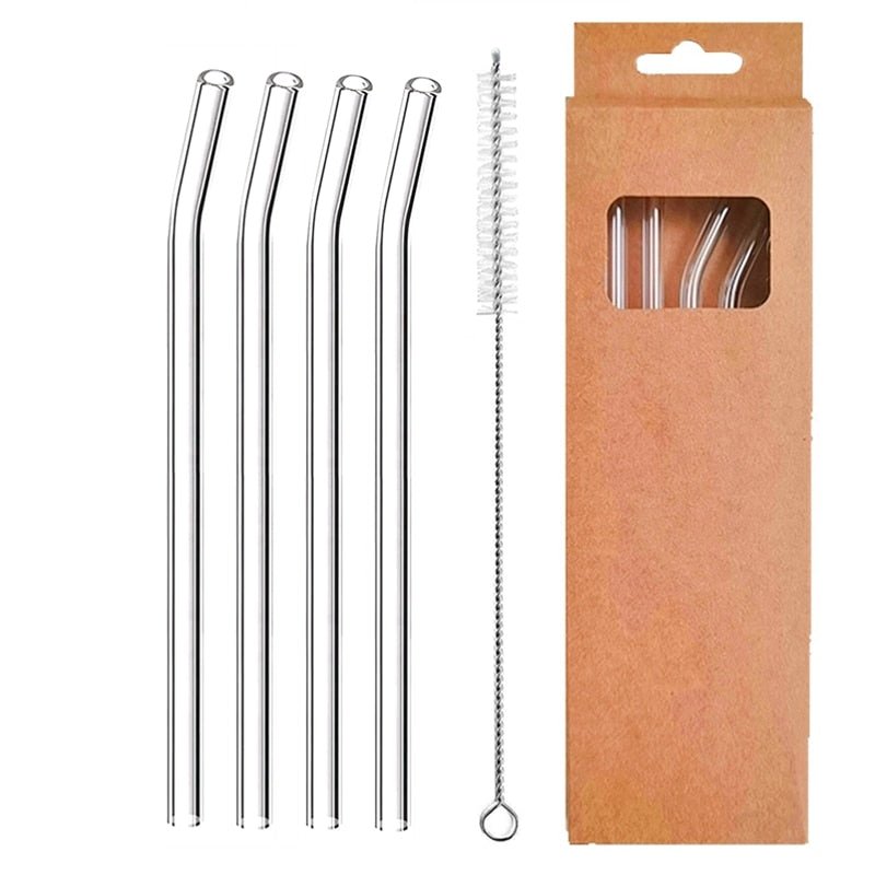 Reusable Glass Straws - TheEcoKitchenPlus