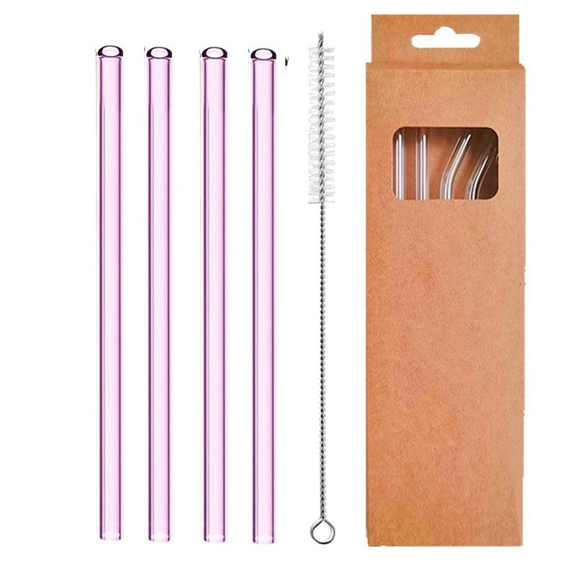 Reusable Glass Straws - TheEcoKitchenPlus