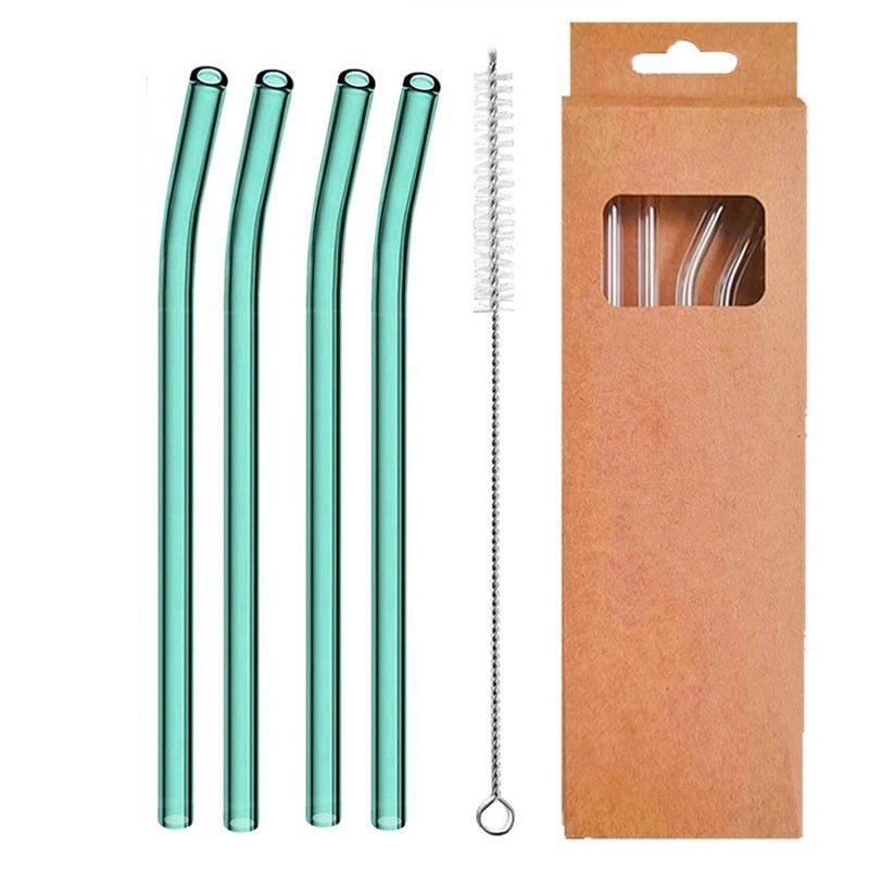 Reusable Glass Straws - TheEcoKitchenPlus