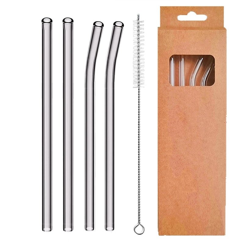 Reusable Glass Straws - TheEcoKitchenPlus