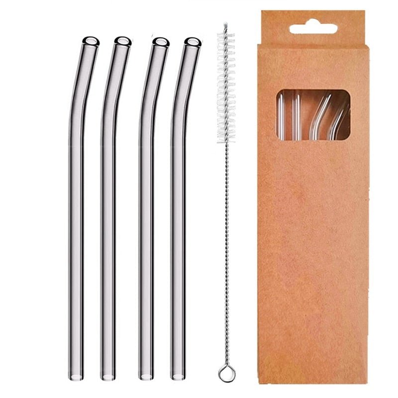 Reusable Glass Straws - TheEcoKitchenPlus