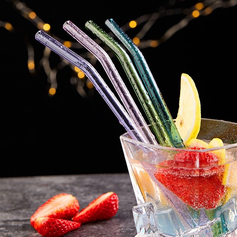 Reusable Glass Straws - TheEcoKitchenPlus