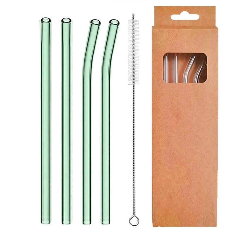 Reusable Glass Straws - TheEcoKitchenPlus