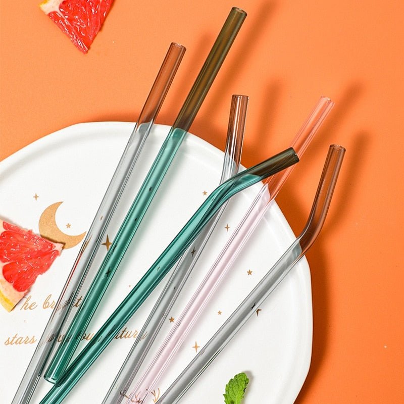 Reusable Glass Straws - TheEcoKitchenPlus