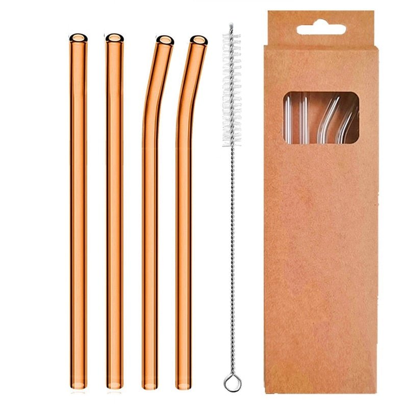 Reusable Glass Straws - TheEcoKitchenPlus