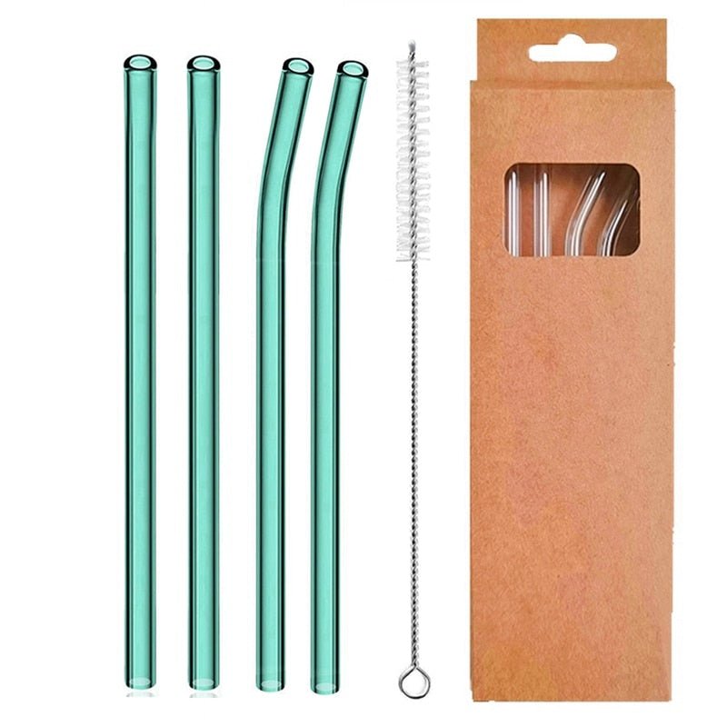 Reusable Glass Straws - TheEcoKitchenPlus