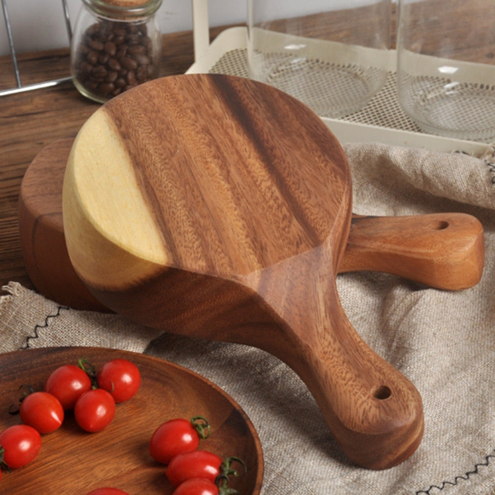 Wooden Sauce Dish With Handle