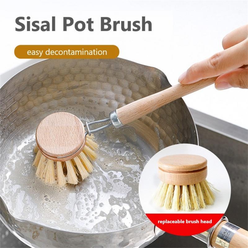 Wooden Handle Cleaning Brush